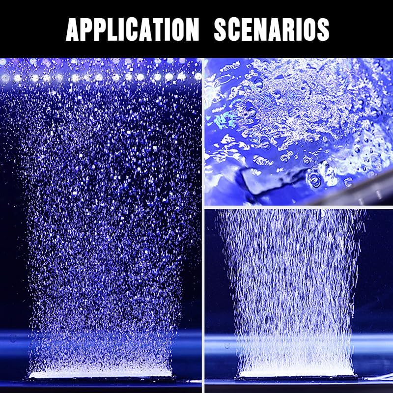 Aquarium Air Stones White Nano Bubble Bar for Fish Tank, Pond, & DWC Hydroponic, Enhanced Oxygen Dispersion