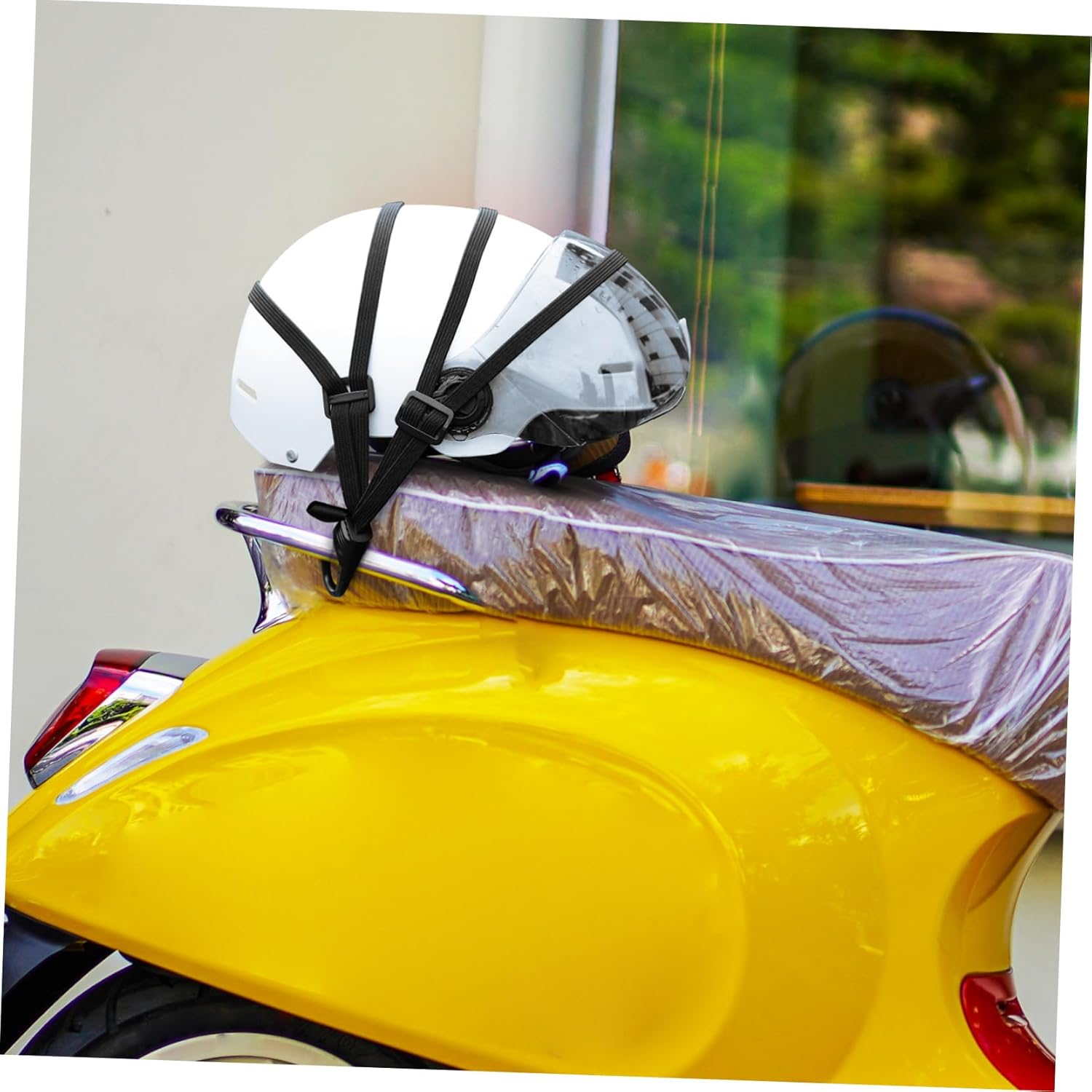 Heavy-Duty Elastic Bike Luggage Net for Motorcycle Cargo Net Bike Luggage Fixing Strap Bungee Straps for Secure Transport image number 4