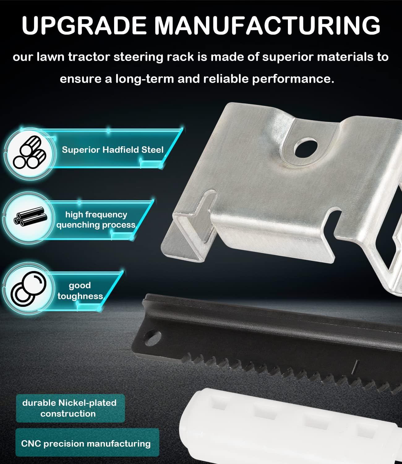 753-11064B CR12 Steering Service Kit Lawn Mower Steering Rack Kit for Cub Cadet CC30 CC30H CC30E Hydro Mini Riders/Mtd Columbia CR30/ Craftsman R1000 Lawn Tractor Lawn Mower image number 5