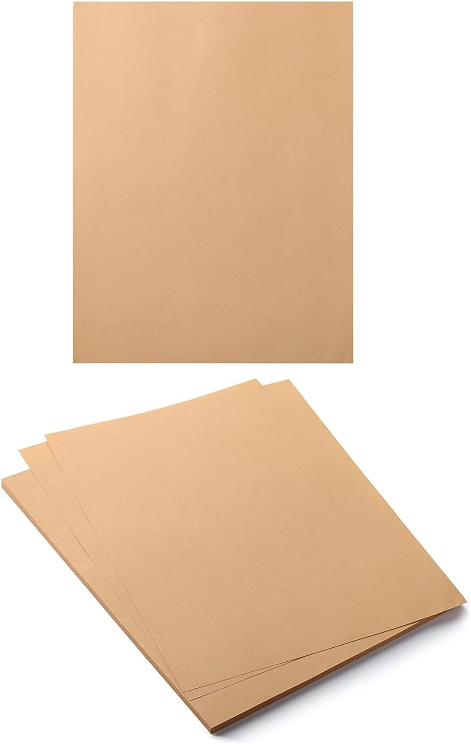 100 Pack Kraft Paper Sheets, A4 Size 8.27X11.69 Inches, Kraft Paper, Brown Craft Paper, Craft Paper Sheets, Brown Printer Paper, Kraft Stationary Paper image number 1