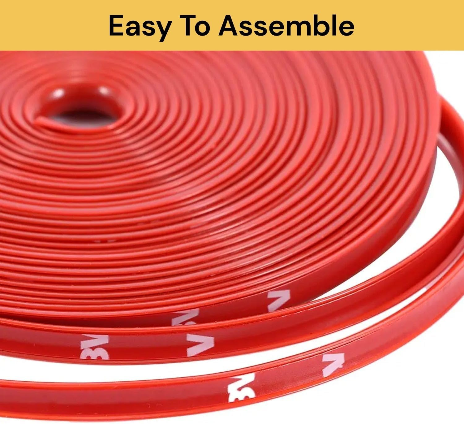 EZONEDEAL Car Universal Alloy Wheel Hub Rim Ring Tyre Guard Edge Protector Beading Sticker Decorative Strip image number 3