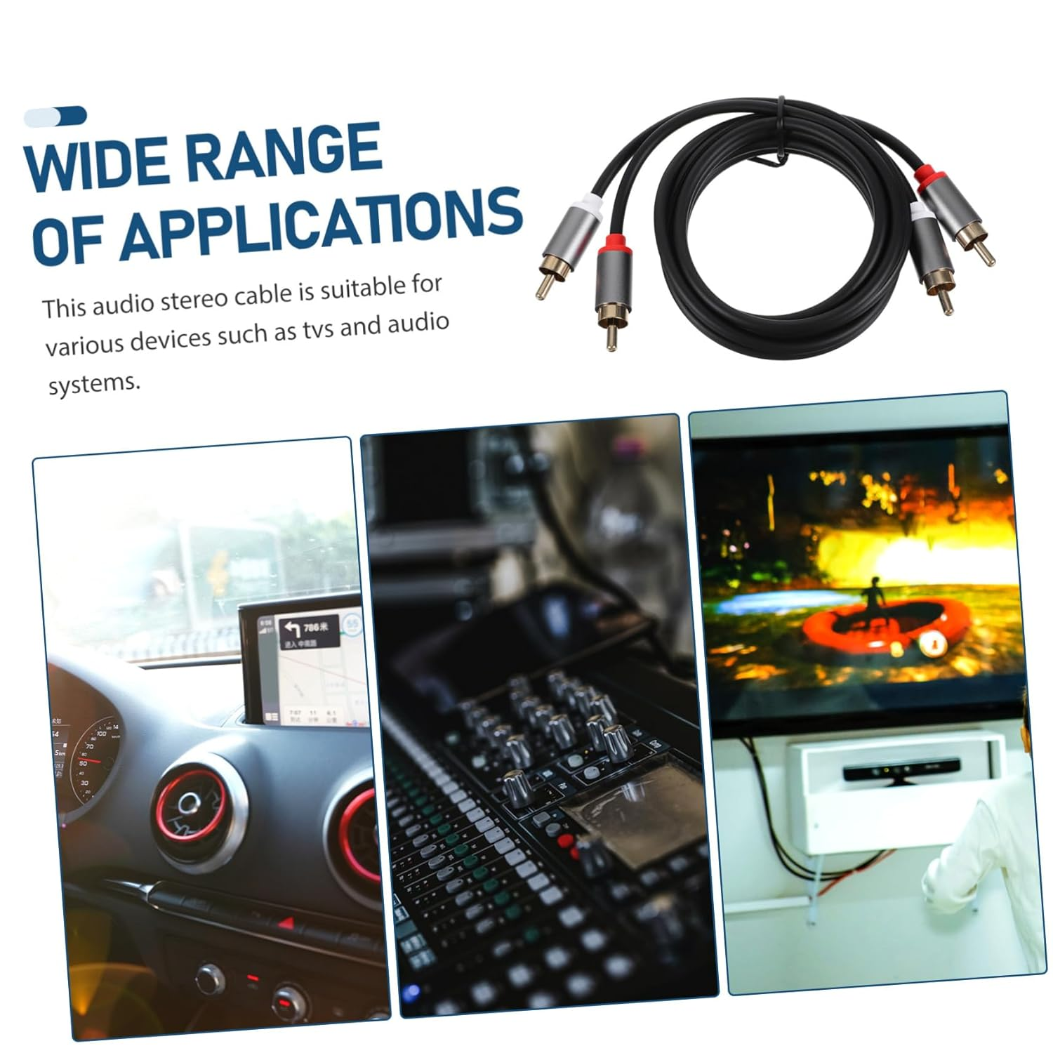 HOMOCONO Audio Cable to Durable Speaker Connection for Home Theater and DVD Player with Reliable Signal Transmission image number 3