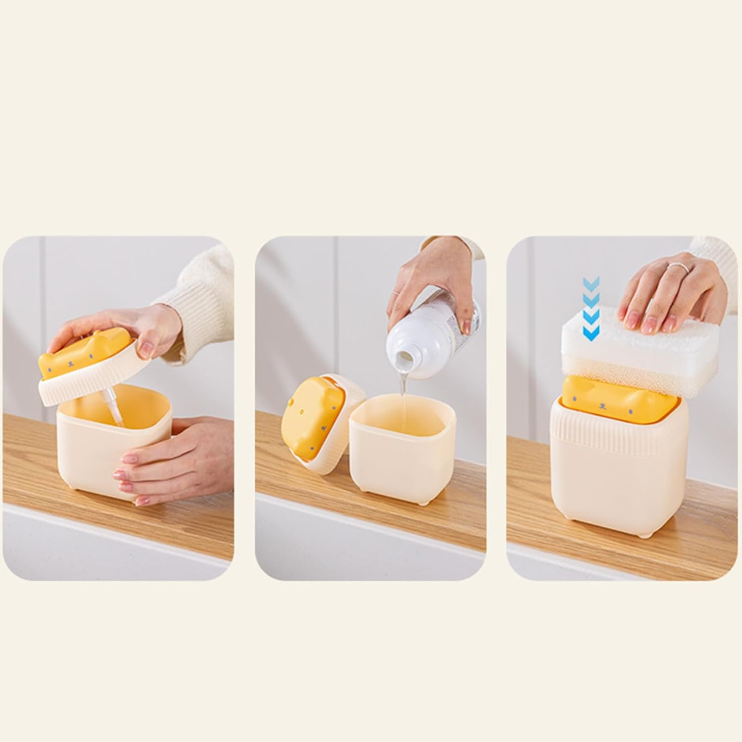 Foam Soap Dispenser,Reusable Cat Shape Container | Liquid Foam Shampoo Soap Dispenser | for Kitchen Sink Countertop Toilet Shampoo Wash Detergent Home Commercial Hotel image number 3