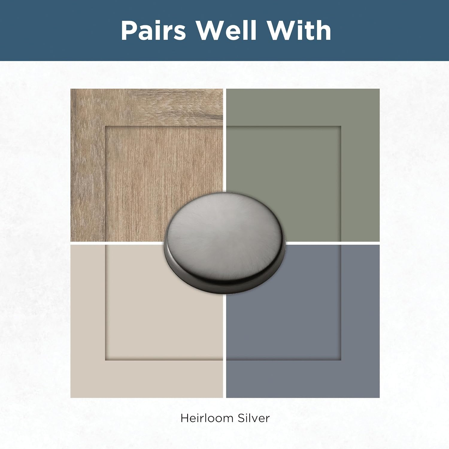 Franklin Brass P29617K-904-B Heirloom Silver Francisco Kitchen or Furniture Cabinet Hardware Drawer Handle Pull with 4-Inch Hole Centers, 10 Pack image number 6