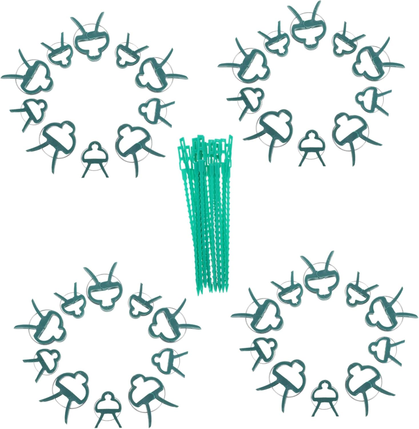 Kisangel Tie Ties Clip for Greenhouse Plants Fixing Gardening Tools Clips for Potted Branches image number 4