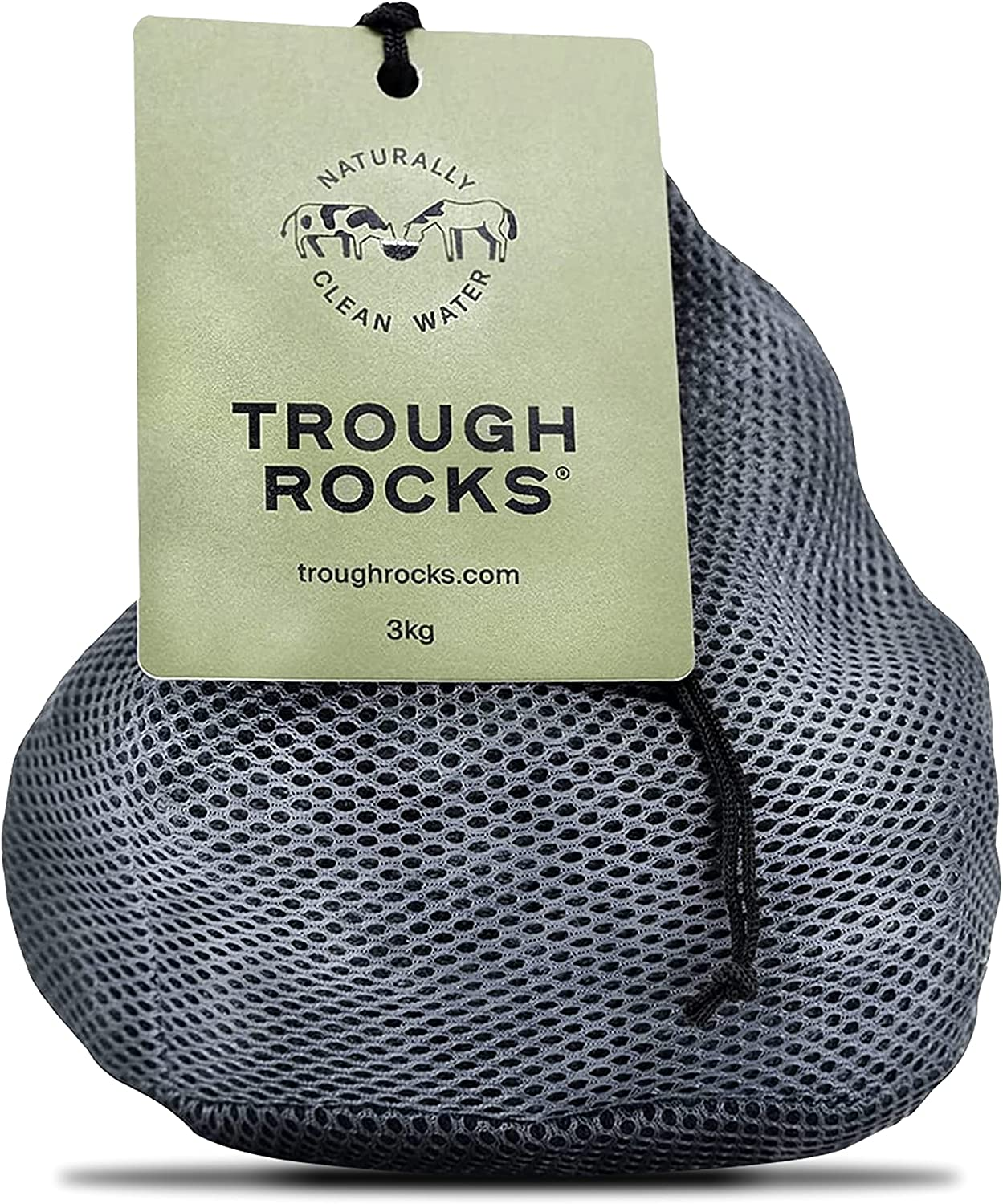 Trough Rocks - All Natural Algae & Bacteria Inhibitors for Horses & Livestock Water Troughs, Cleaner Healthier Water, One Application, Lasts 4 Months, One 3Kg Bag image number 3