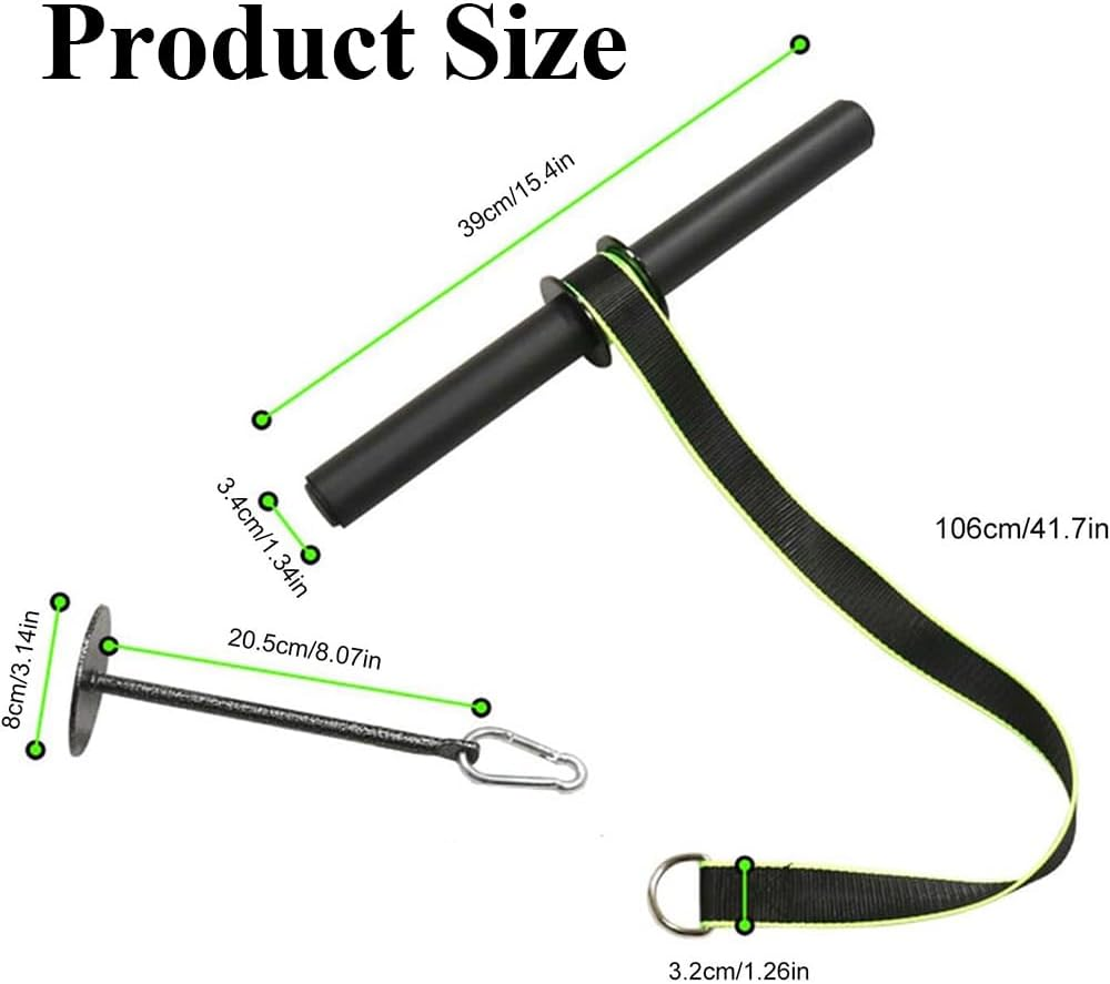 Forearm Rope Roller, Wrist Roller Forearm,Grip Strengthener Roller, Forearm Exerciser Tool,Weight-Bearing Rope Training Fitness Equipment,Muscle Strength Wrist Roller,For Grip Strength Training(Black) image number 5