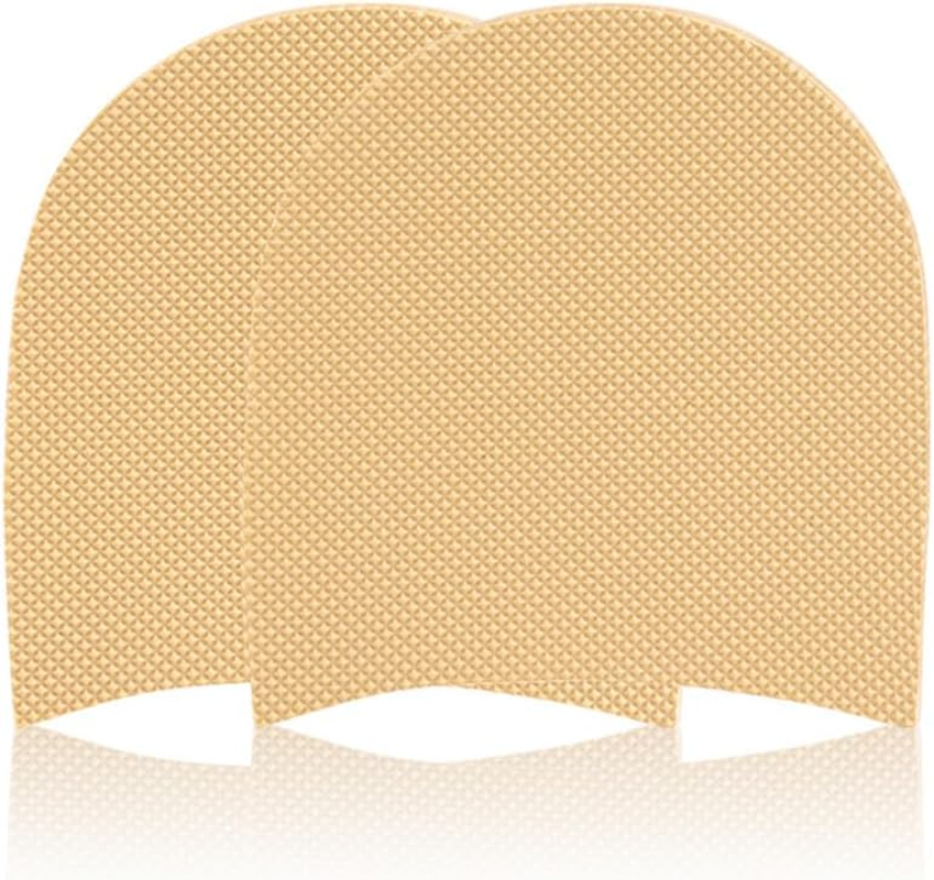 1 Pair anti Slip Rubber Shoe Soles anti Skid Rubber Soles Thickness 3Mm Rubber anti Skid Shoes Heels Repairing Tool for DIY Shoe Repair, Shoe Repair Rubber Heel Replacement anti Slip Heel Pads (Black)