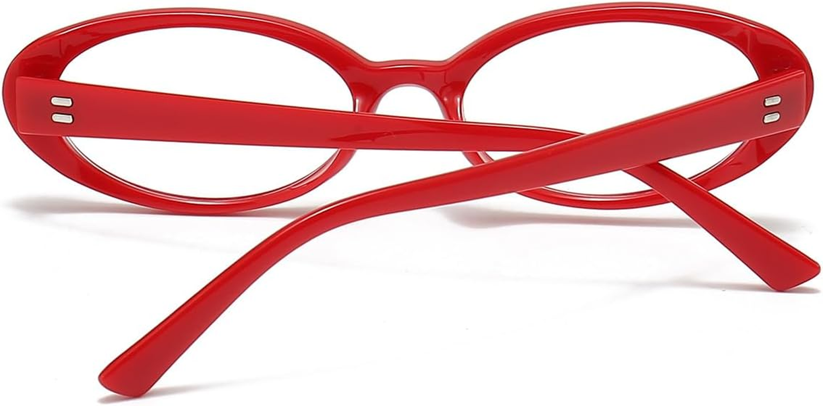 NIDOVIX Oval Frame Clear Lens Glasses for Women Men Classic Vintage Retro Oval Non  Eyeglasses