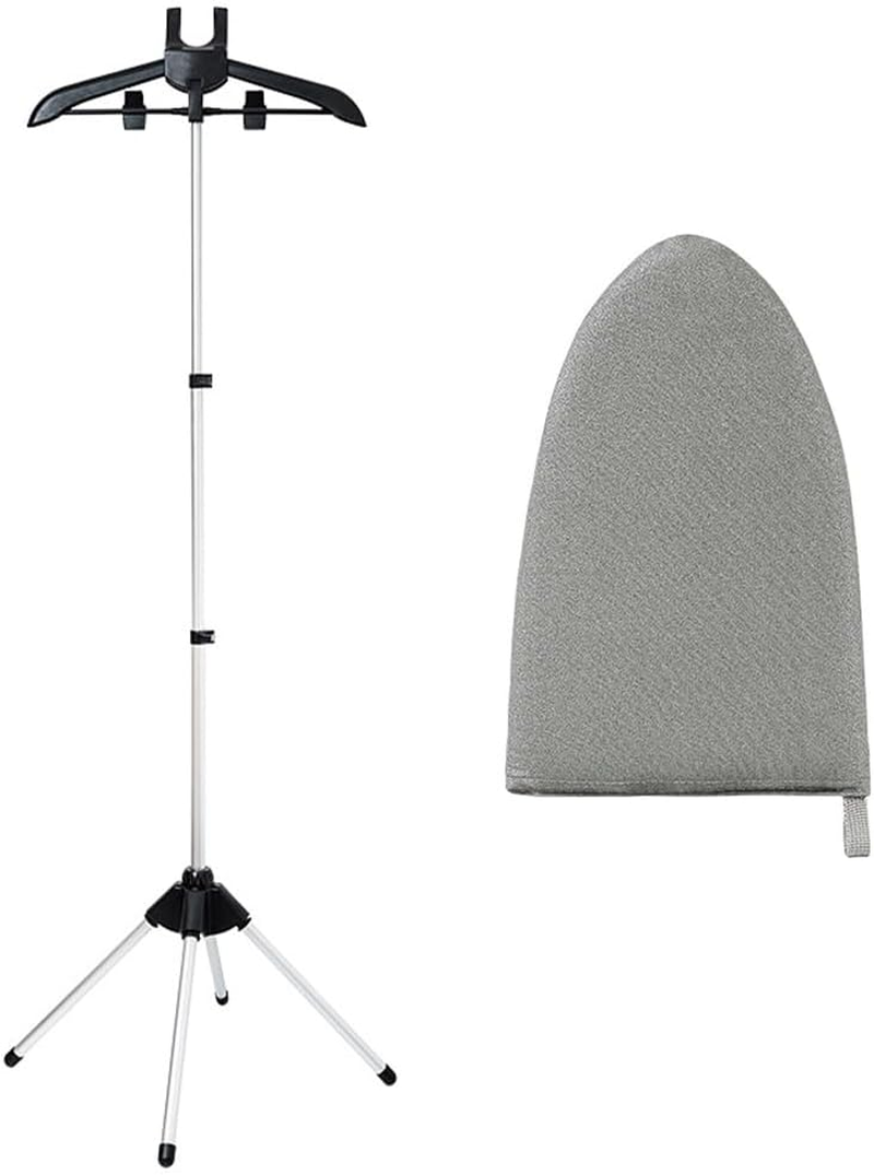 Ironing Stand Set,Steamer Ironing Gloves,Adjustable Standing Rack,Retractable Ironing Frame,Handheld Garment Hanger,For Home, Dry Cleaner,Steam Ironing