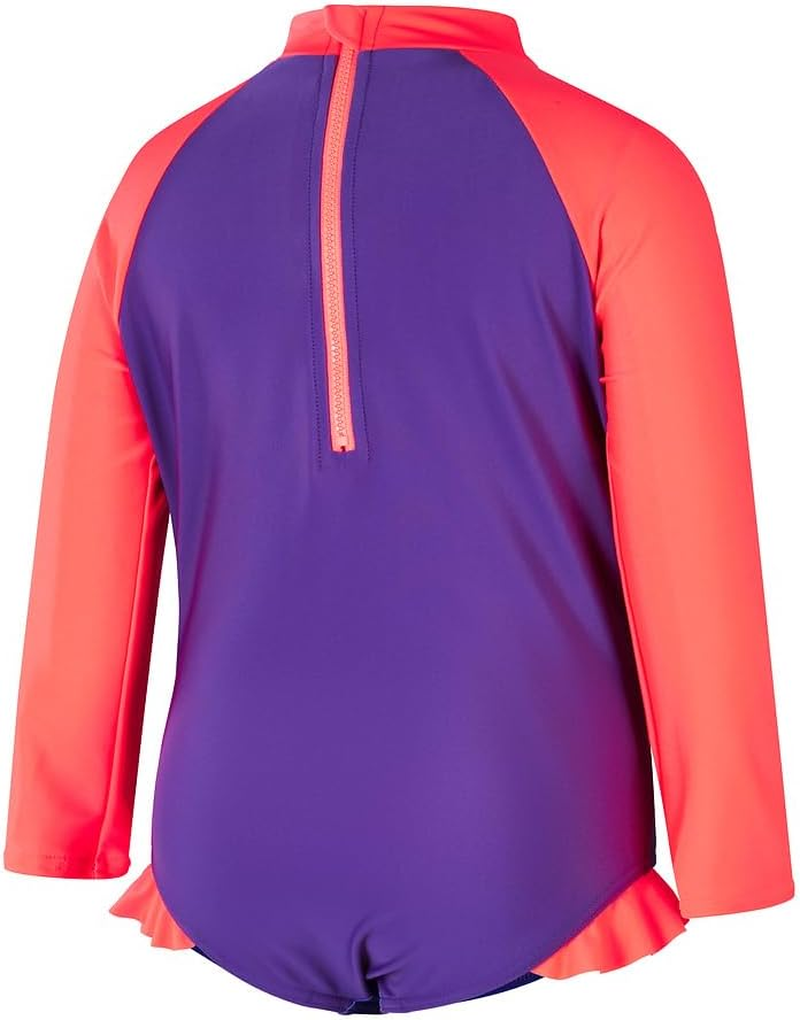 Speedo Baby'S Long Sleeve Frill Swimsuit image number 4