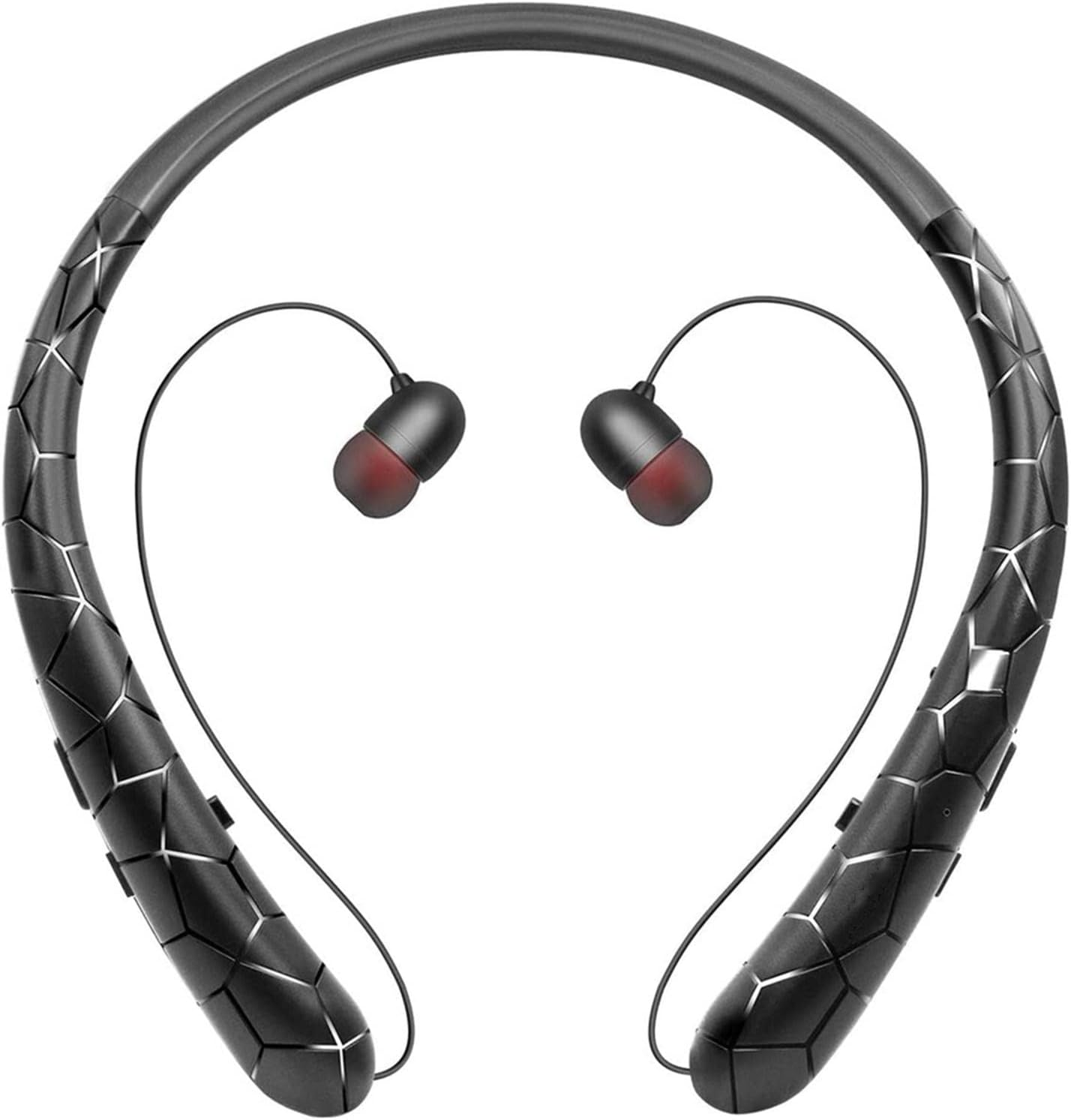 HX831 Bluetooth Wireless Headphones Headsets Neckband Earbud W/Mic Black image number 1