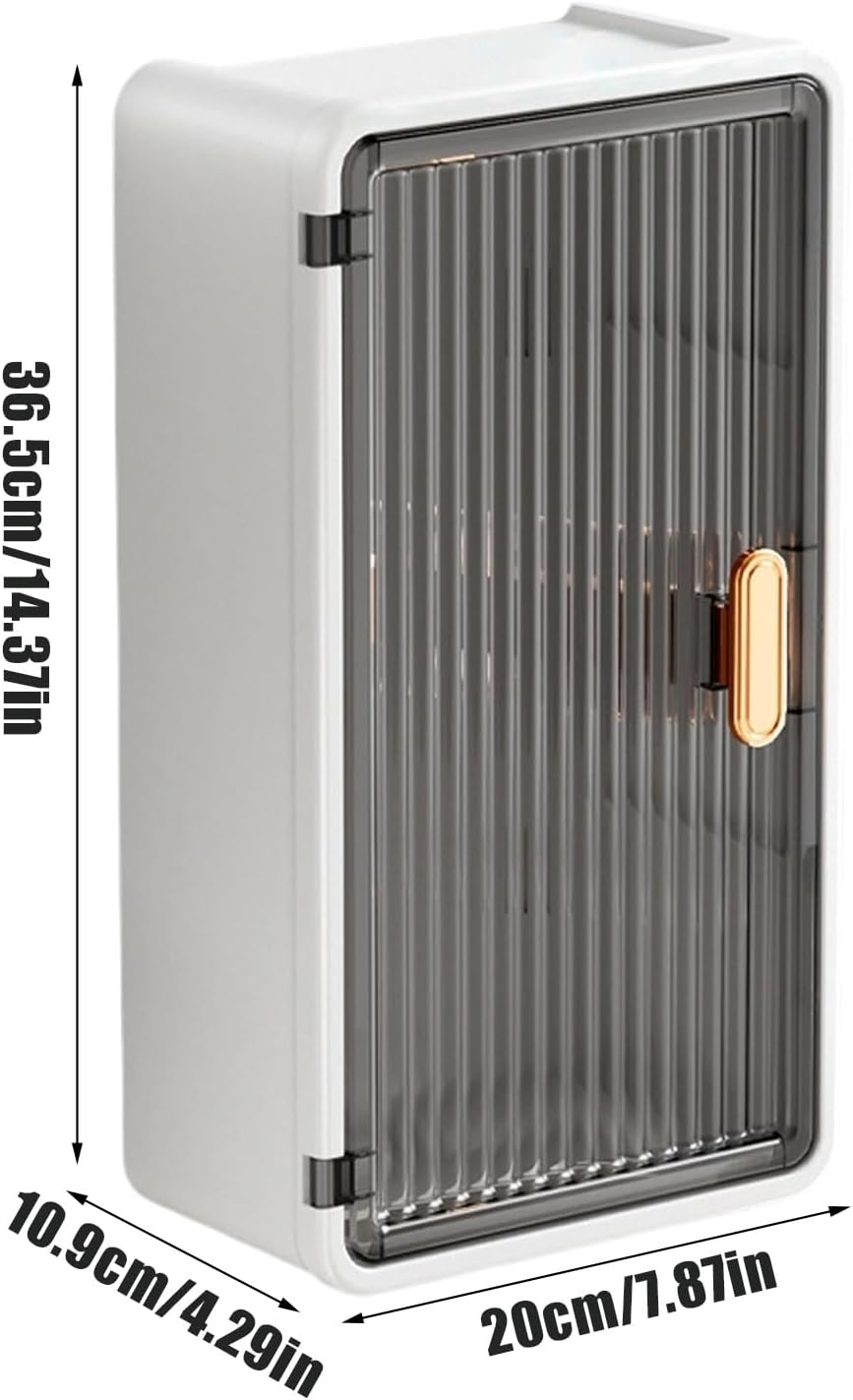 Tissue Paper Holder for Bathroom,Wall Mount Tissue Holder Organizer - Bathroom Accessories Storage Organizer for Shower Sponge Wet Wipes Toiletries Organization Kitchen Bedroom Apartment - Partition Type image number 7