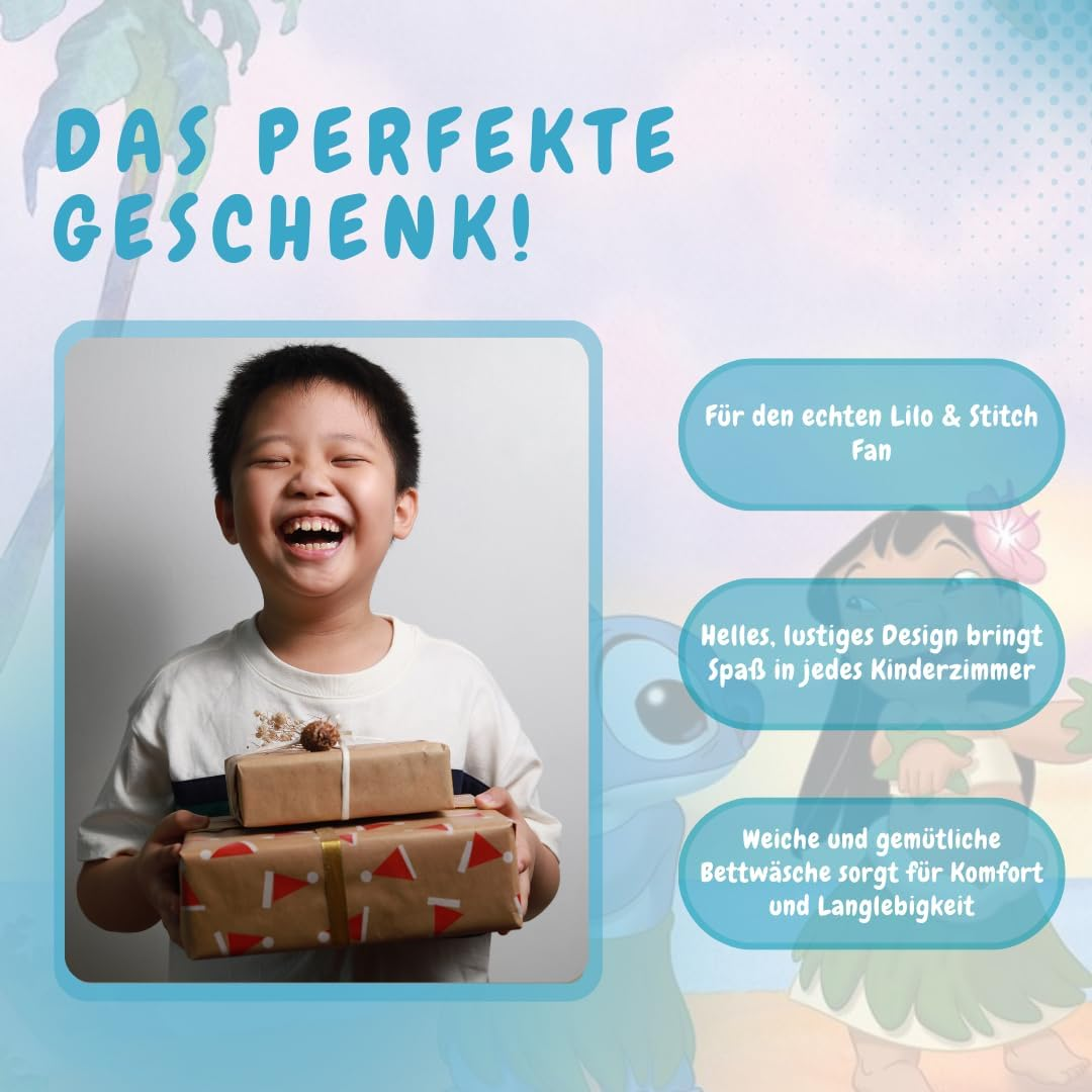 Lilo & Stitch Dekbedovertrek - 135 X 200 Cm - Pink image number 3