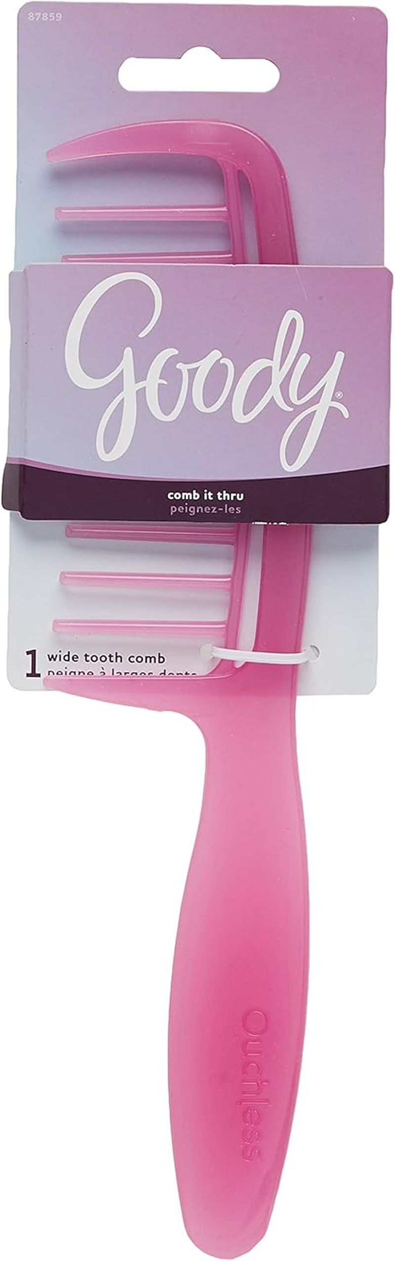 Goody Ouchless Detangler Comb - All-Purpose Comb for Tangles, Wet or Dry - Pain-Free Hair Accessories Ideal for All Hair Types - Detangling Comb for Women, Men, Boys, and Girl image number 2