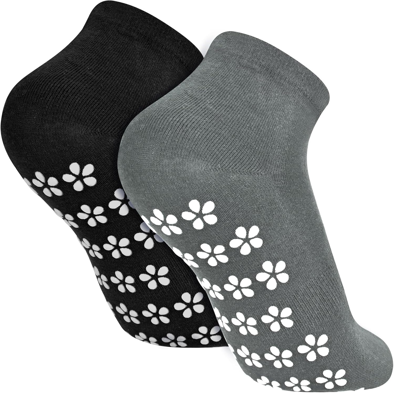2 Pairs Yoga Socks Anti-Slip Women, Grip Socks Men, Anti-Slip Socks Yoga Socks Non-Slip Grip Sock for Pilates M, 35-42 image number 3