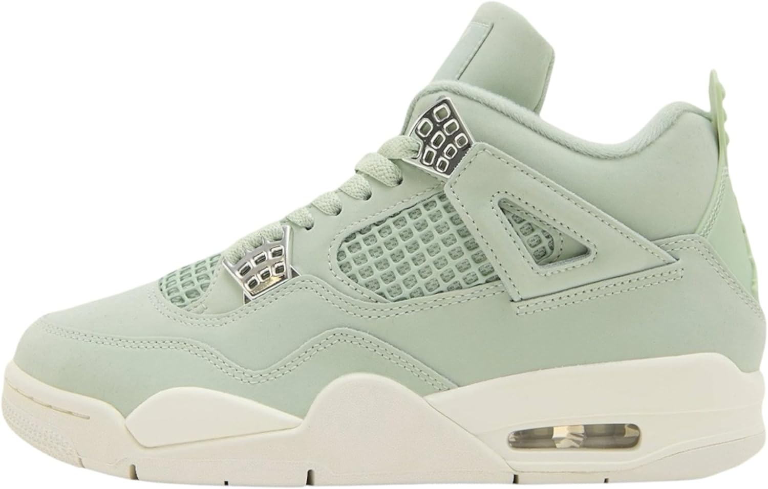 Seafoam/Sail/Metallic Silver Jordan Air Jordan 4 Retro Sneaker image number 3