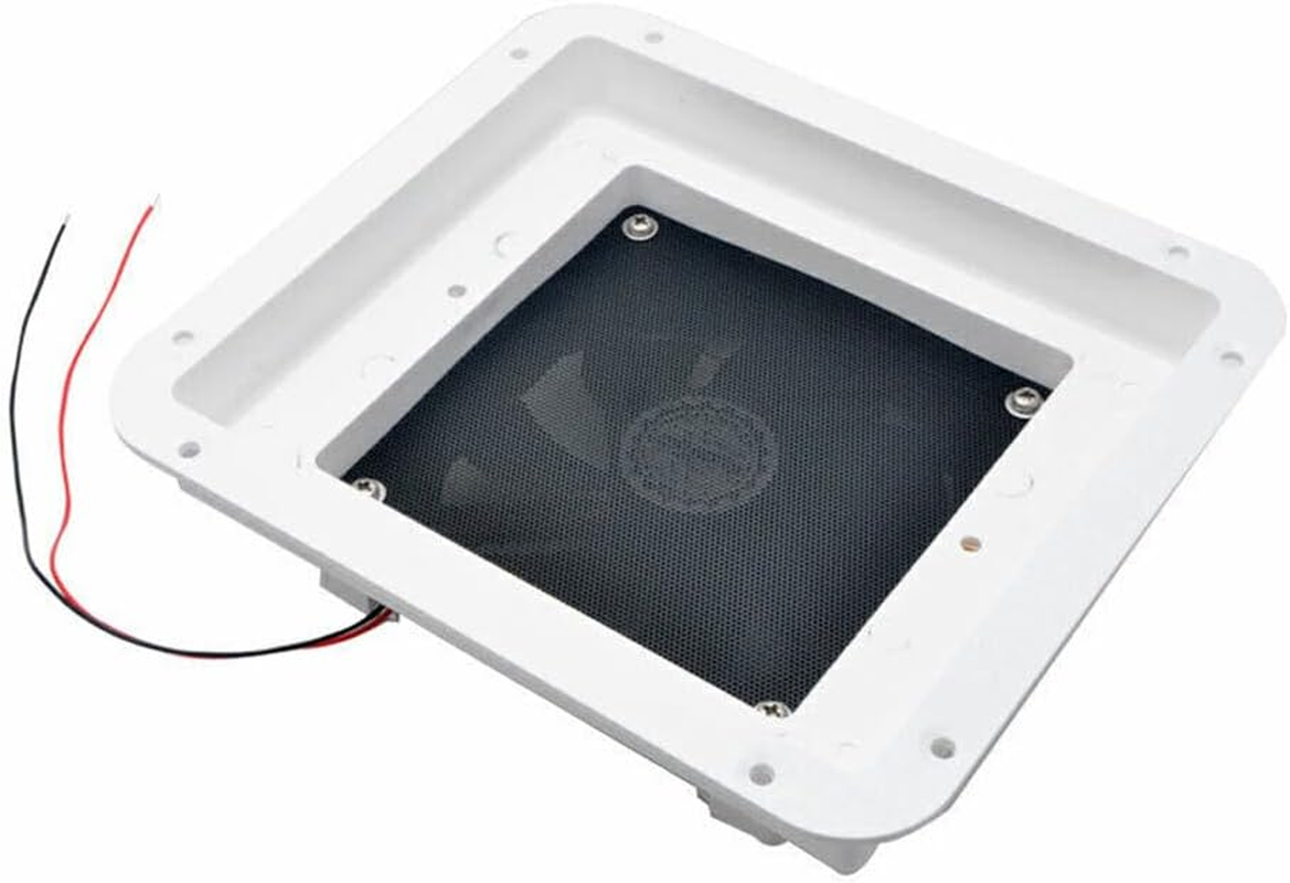 RV Wall Ventilation Fan Fits RV Camper Motorhome Boat Rated Voltage 12V Ventilation Exhaust Fan Hood Fan for Bathroom, Black image number 5