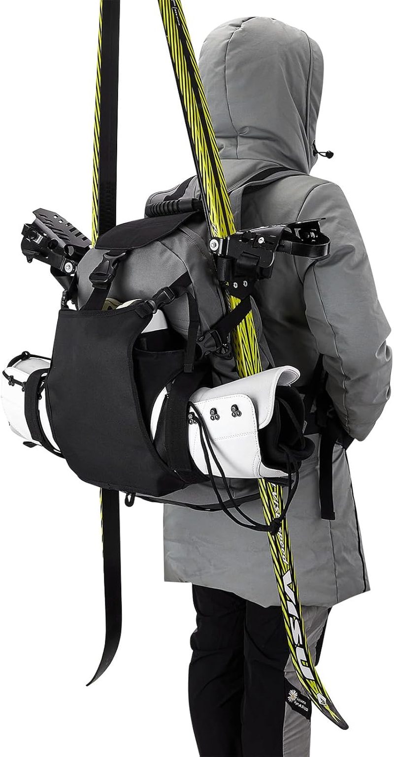 Ski Boot Bag, Ski Player Essential Backpack, Waterproof Ski Boots Storage Bag, Handle Configuration Padding, Independent Helmet Compartment, 30L image number 3