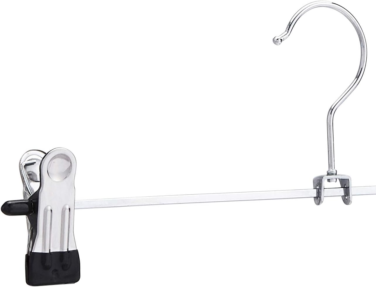 Amazon Basics Metal Pants and Skirt Hangers with Clips - 20-Pack image number 4