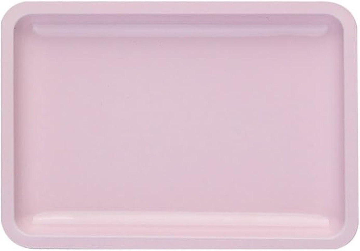 1 PCS Blue Stainless Steel Tray, Small Decorative Storage Tray for Bathroom, Washbasin, Bedroom, Foyer, Kitchen