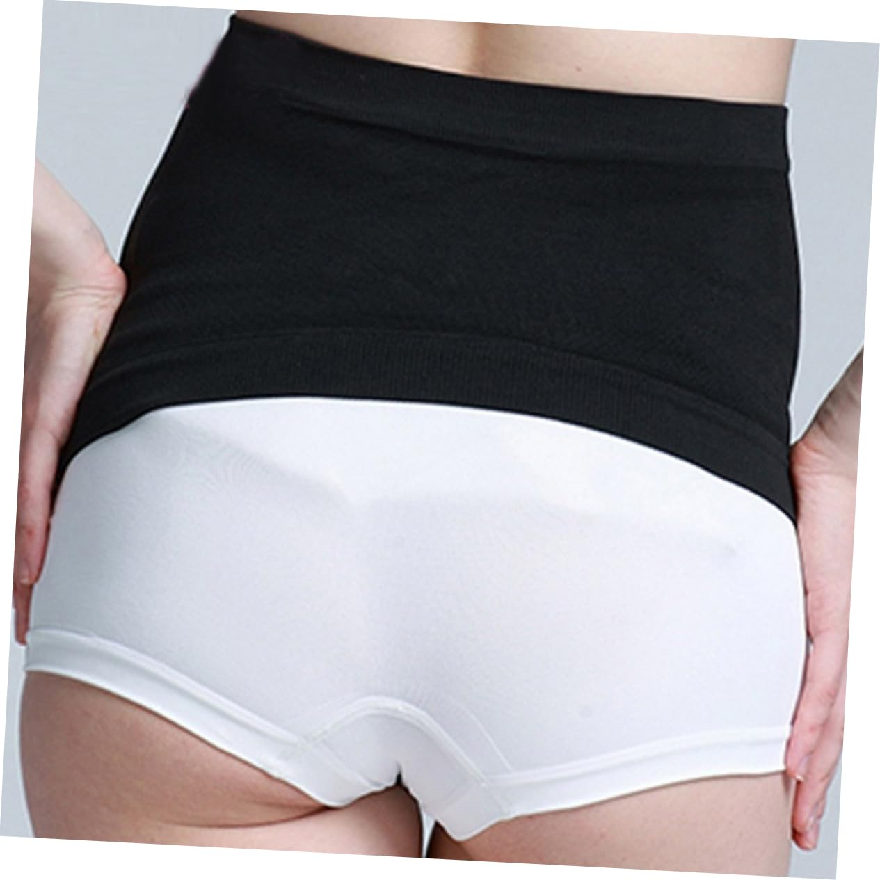 SAFIGLE Pregnancy Support Belt Maternity Belly Band Breathable Pregnancy Belt for Pregnant Women Black L Size Hip 95-105Cm Comfortable Support