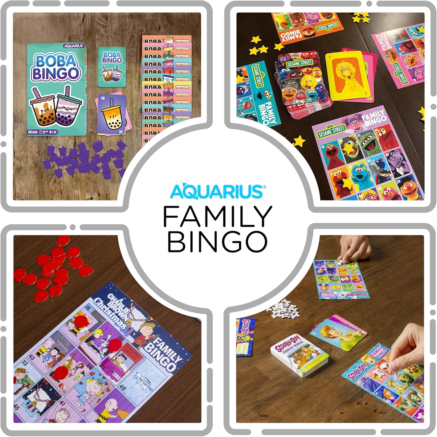 Aquarius Boba Family Bingo Board Game image number 2