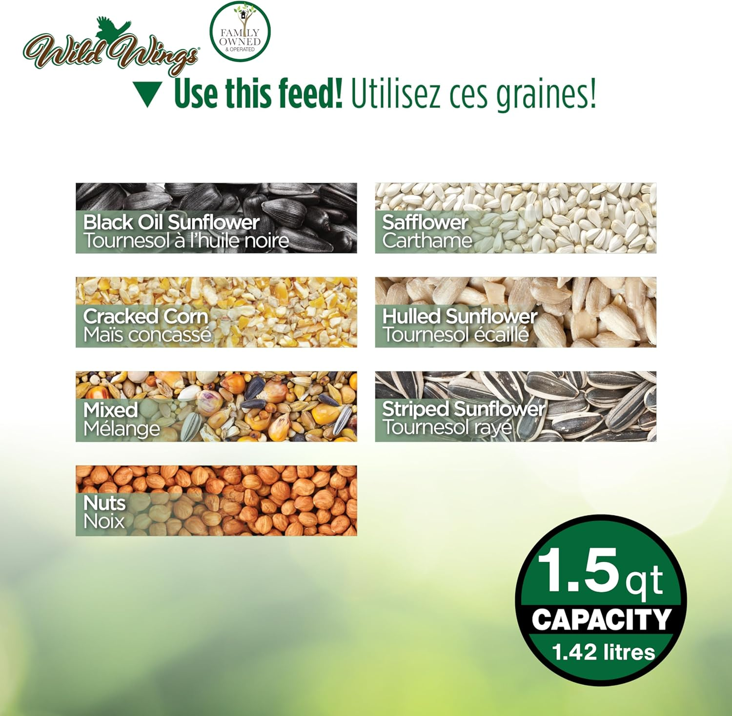 Wild Wings WWCF23 Cedar Tray Bird Feeder image number 1