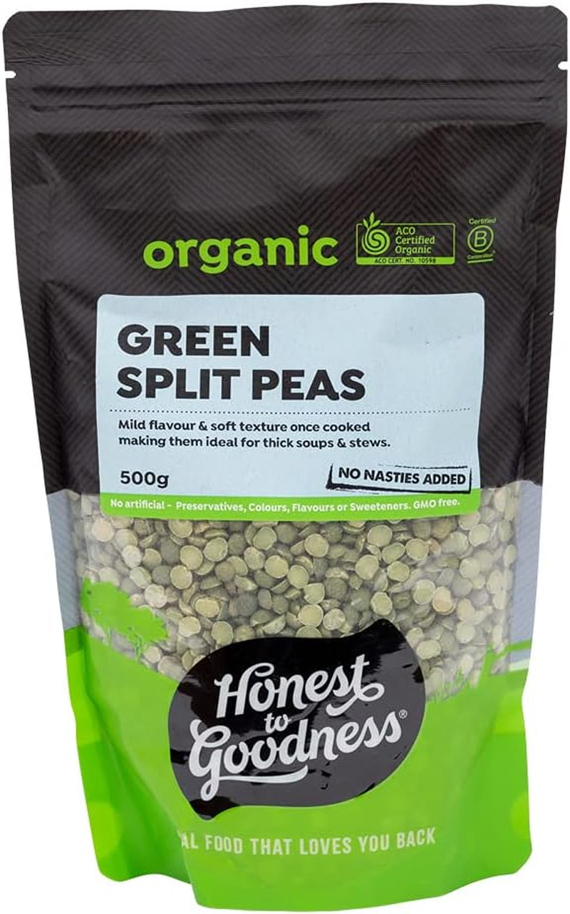 Honest to Goodness, Organic Green Split Peas, 5Kg - Mild Earthy Flavour and Soft Texture Once Cooked. Thicken Soups and Stews or Make Dips and Spreads. image number 5