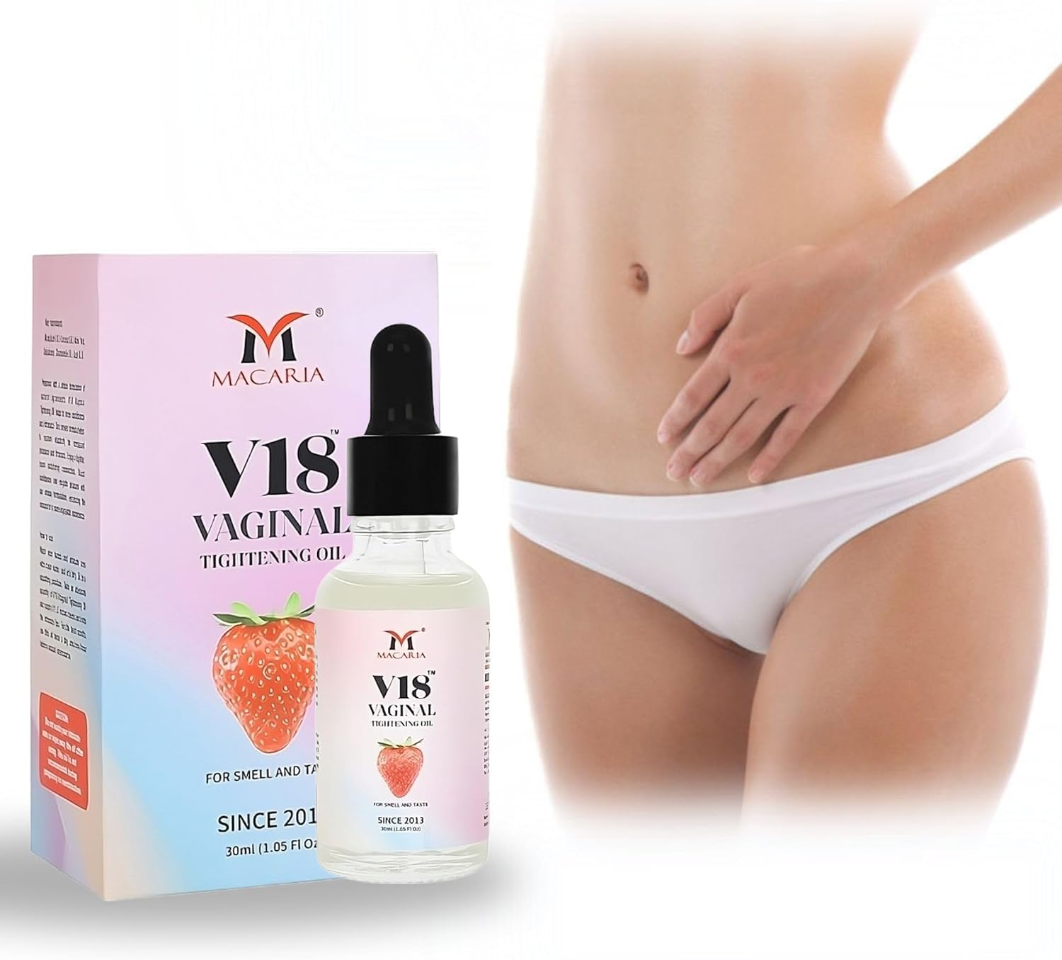 V18 Vaginal Yoni Pussy Shrink Oil (Cream Gel) for Women & Girls Smell & Taste 30Ml image number 4