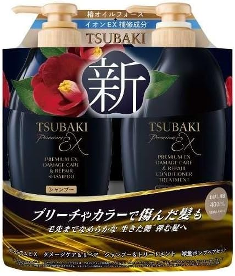 TSUBAKI Premium EX Damage Care & Repair Shampoo Und Treatment Set &ndash; 400Ml + 400Ml | Schwarze Kamelie Haarpflege-Set | Made in Japan (New Version) image number 4