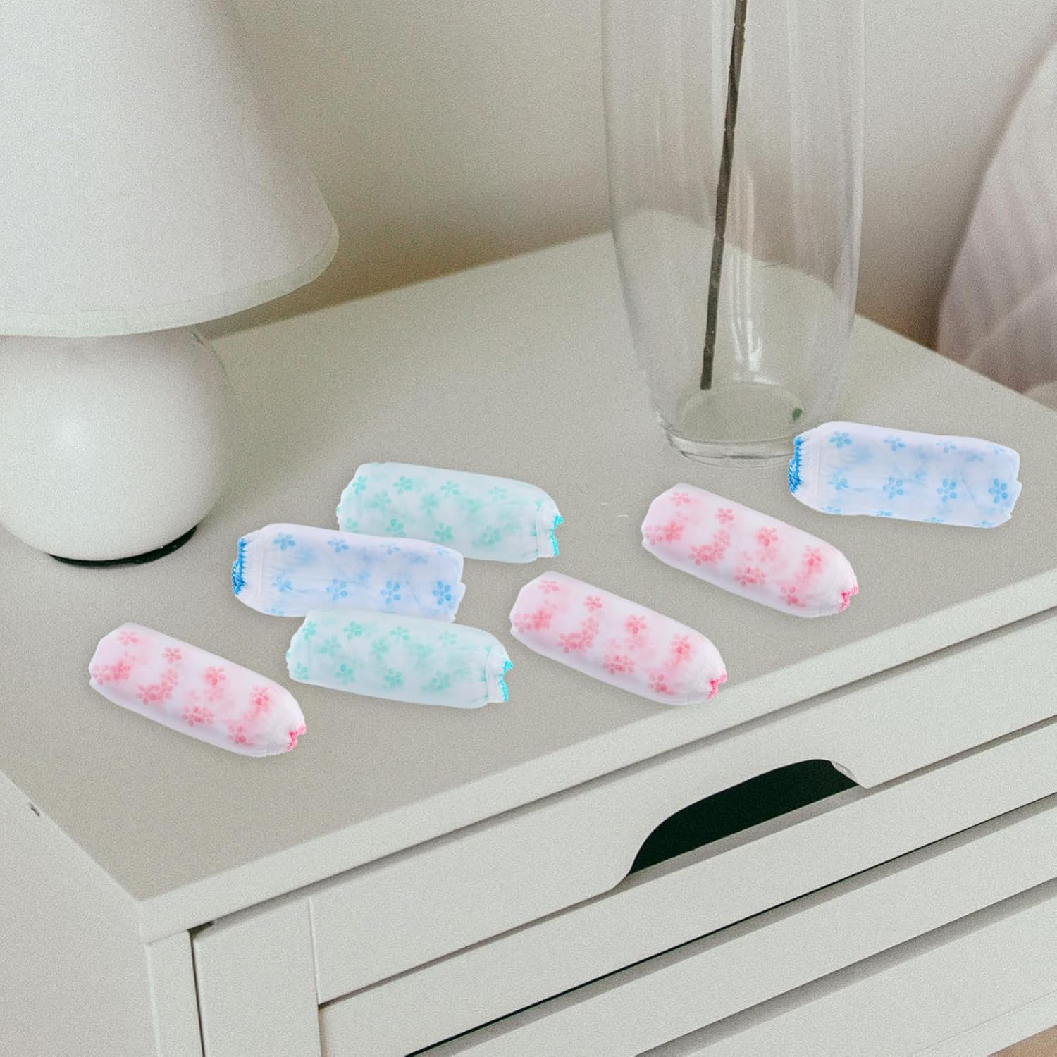 ERINGOGO Maternity Panties Disposable Underwear 7Pcs Non-Woven Odorless Skin-Safe Prenatal Postpartum Briefs Size L Mixed Color High Elasticity Breathable for Mothers image number 3