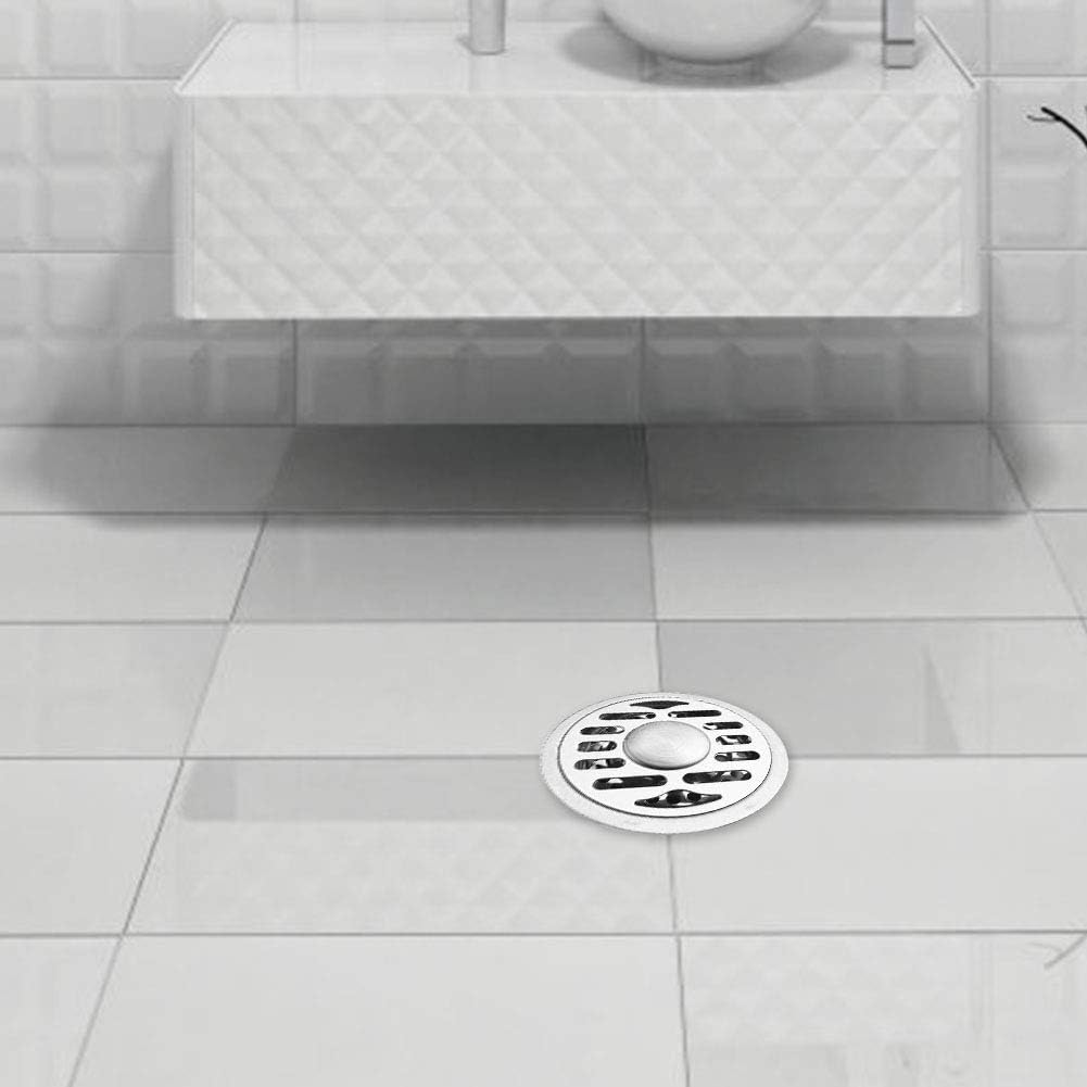 Floor Drain Stainless Steel Bathroom Floor Drain round Waste Drainer Drainage Grate (#01) image number 2