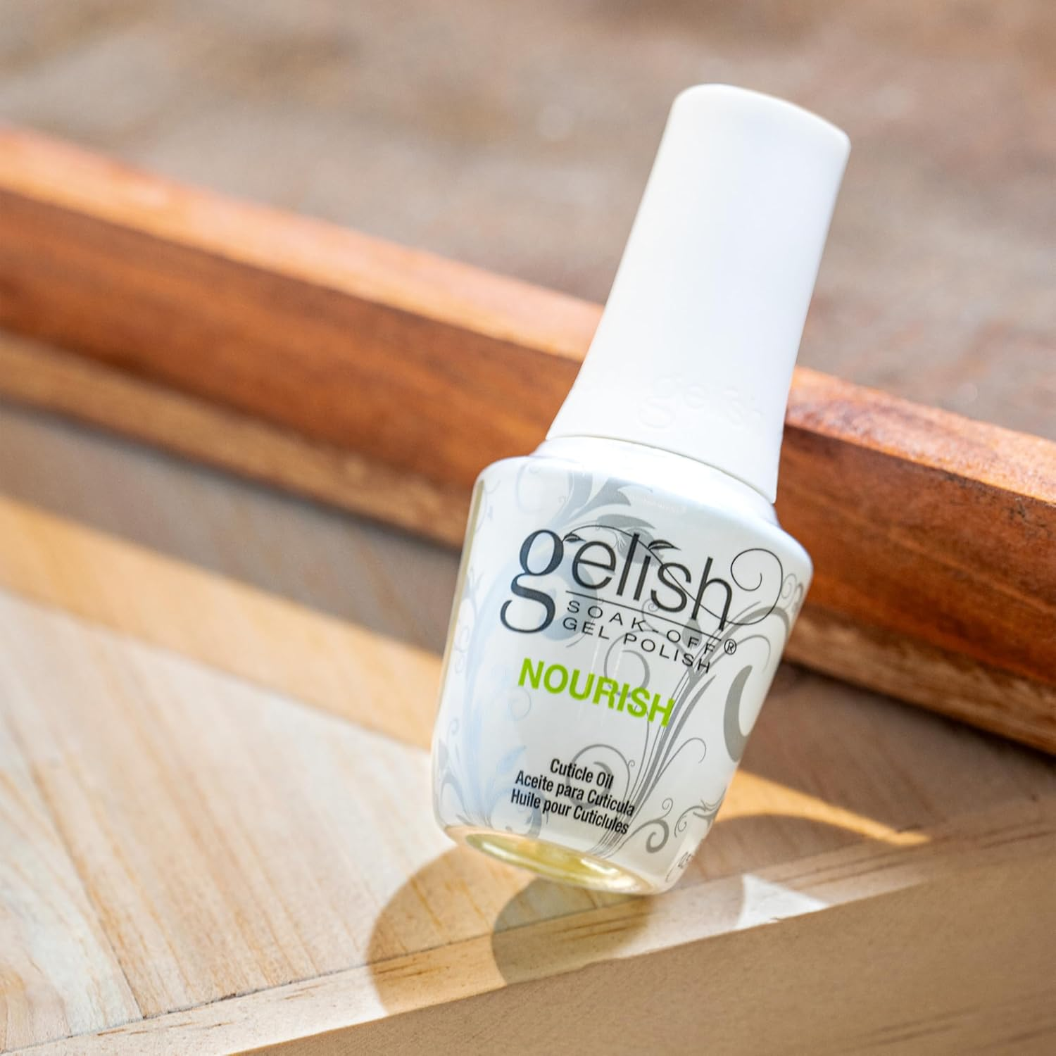 Gelish Professional Nourish Cuticle Oil Soak off Gel Polish, Clear image number 3