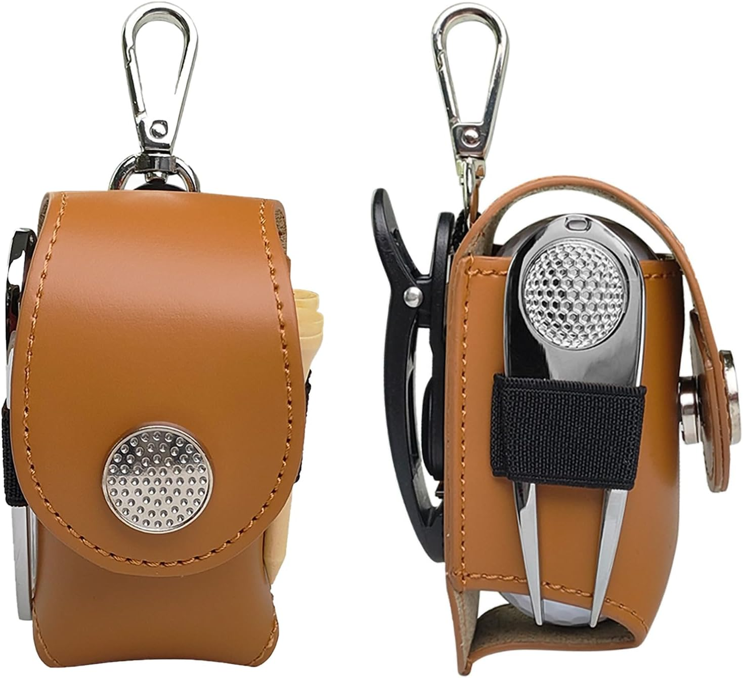 Golf Ball Case Set, Includes 3 Each of 50Mm-70Mm-90Mm Golf Tees, Includes Green Fork, Attaches to Belt image number 3