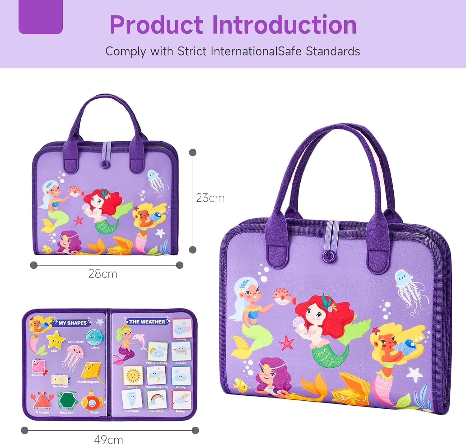 LMXMGRG Toddler Busy Board Montessori Busy Book Learning Sensory Toys for 3 Year Old,7 in 1 Toddler Toys for Learning Fine Motor Skills Birthday Christmas Stocking Stuffers Gifts image number 5