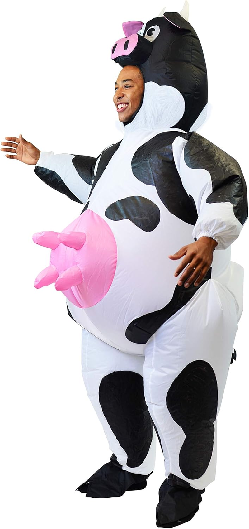 Spooktacular Creations Cow Inflatable Costume Air Blow-Up Deluxe Halloween Cow Costume image number 3