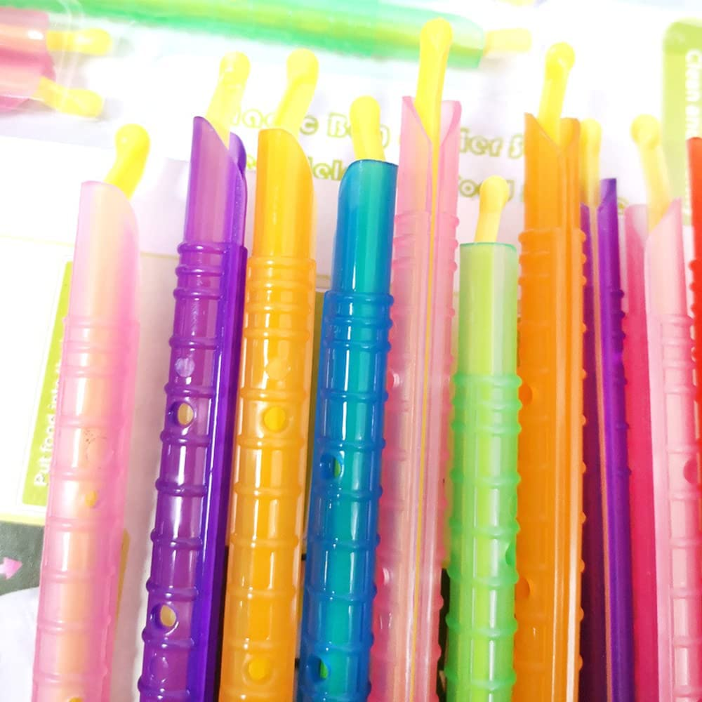 24Pcs Kitchen Sealing Sticks Reusable Clips Bag Sealer Lock Rod Bags Sealer image number 2