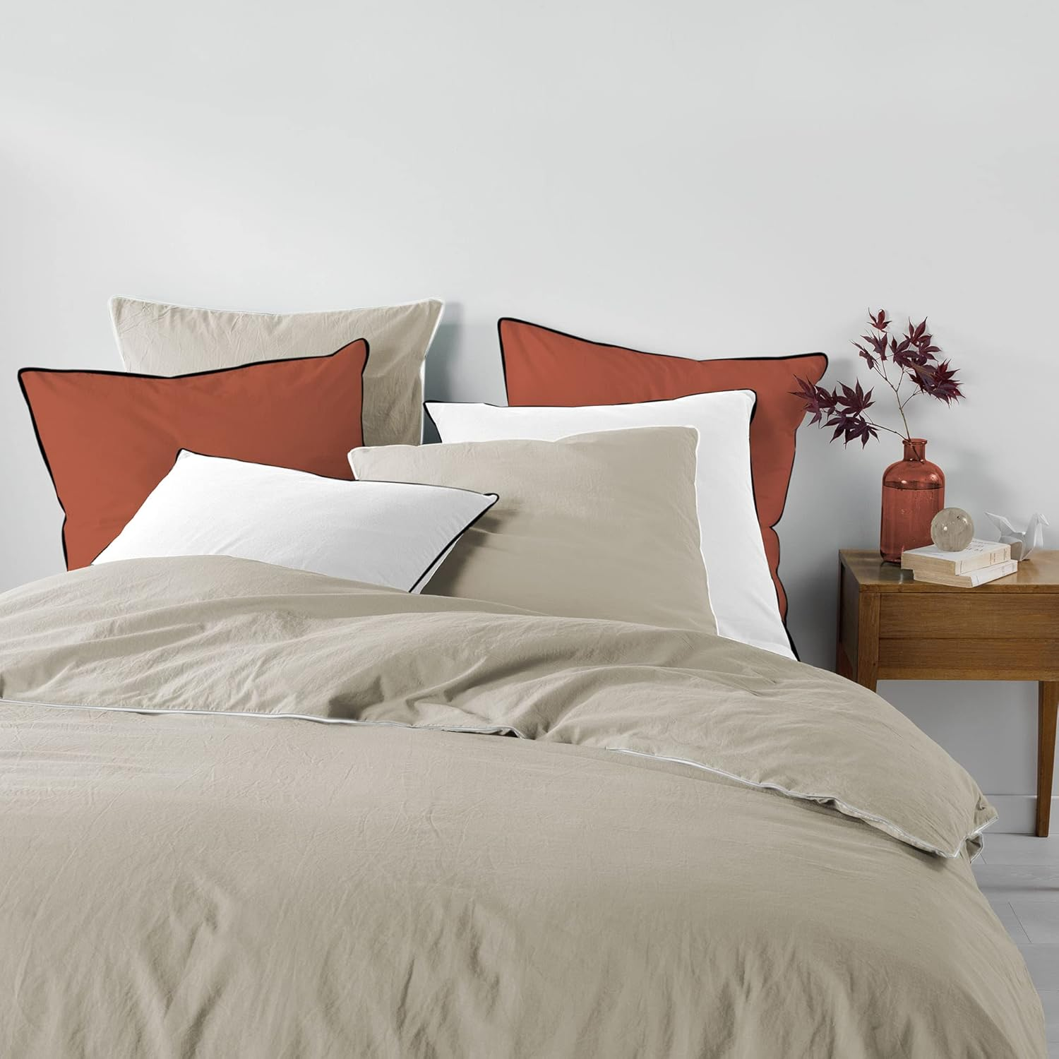 Douceur D'Int&eacute;rieur, Linette 3-Piece Bedding Set 260 X 240 Cm Linen 100% Cotton