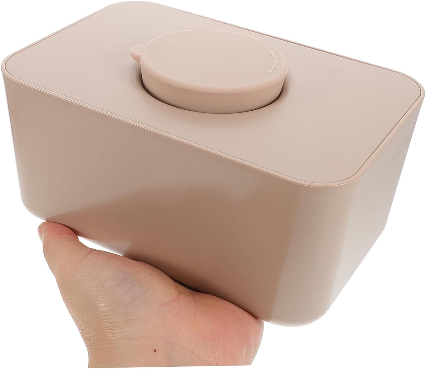 Cabilock Wet Wipes Dispenser Box Flushable Tissue Case with Silicone Lid Reusable Wipes Pouch image number 3