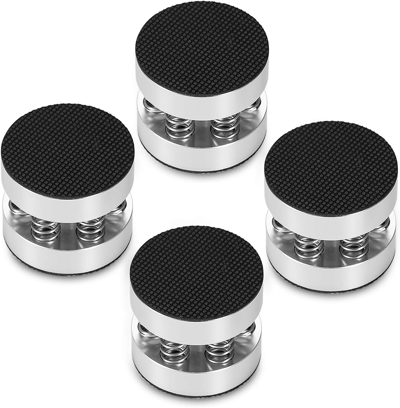 Nobsound 4PCS Silver Aluminum Spring Speakers Spikes Isolation Stand for Hifi Amplifier/Speaker/Turntable/Player image number 3