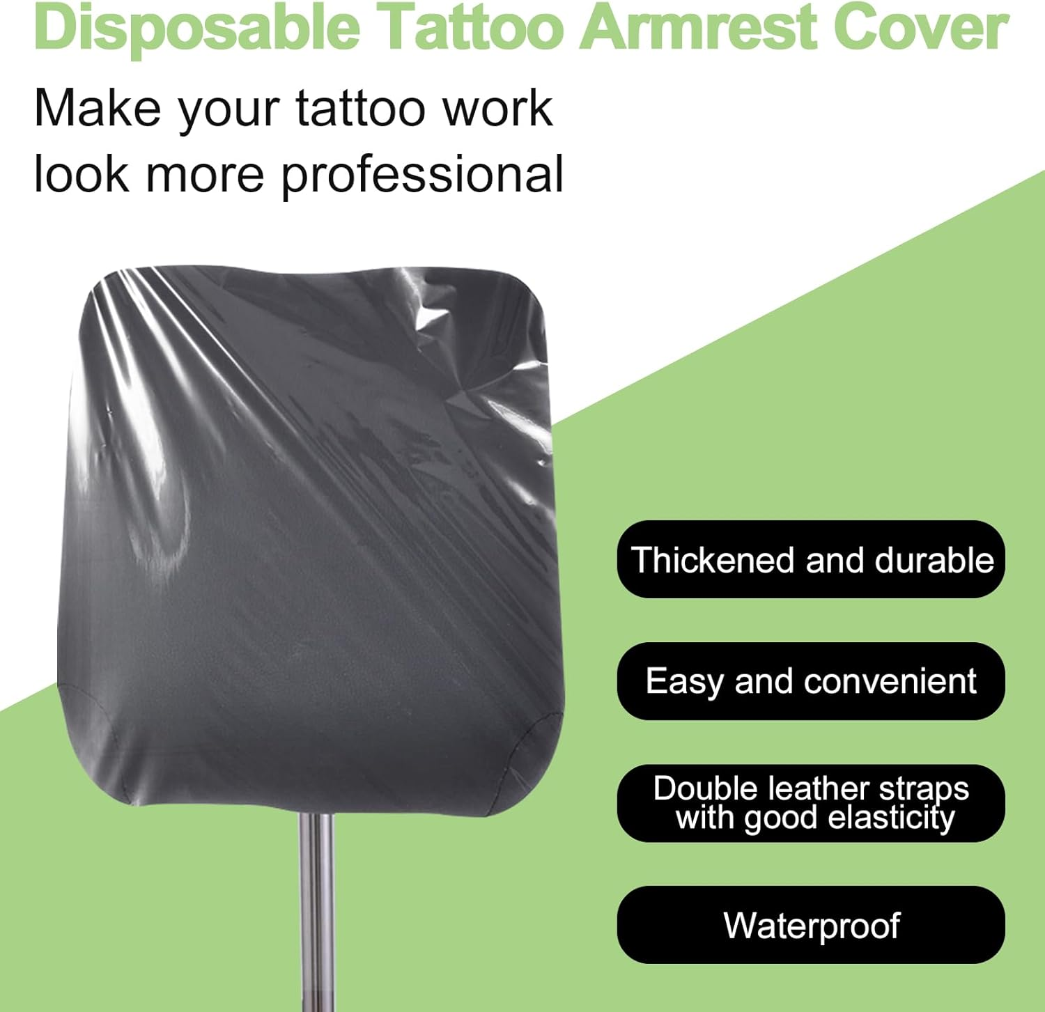 Disposable Arm Rest Tray Liner, Stand Cover with Elastic, Easy to Use for Most Tattoo Trays (11In*12.6In, Week Length 41In) image number 1