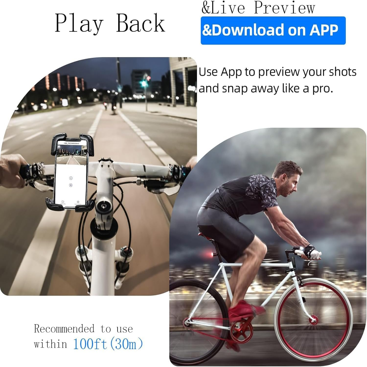 Body Camera Cam, 1080P Thumb Action Camera with Spring Clip, Wearable Necklace Mini Body Camera, Helmet Cam for POV Recording, Portable Vlogging,Cycling, Motorcycle, Travel (1080P White) - 1080P Black image number 6