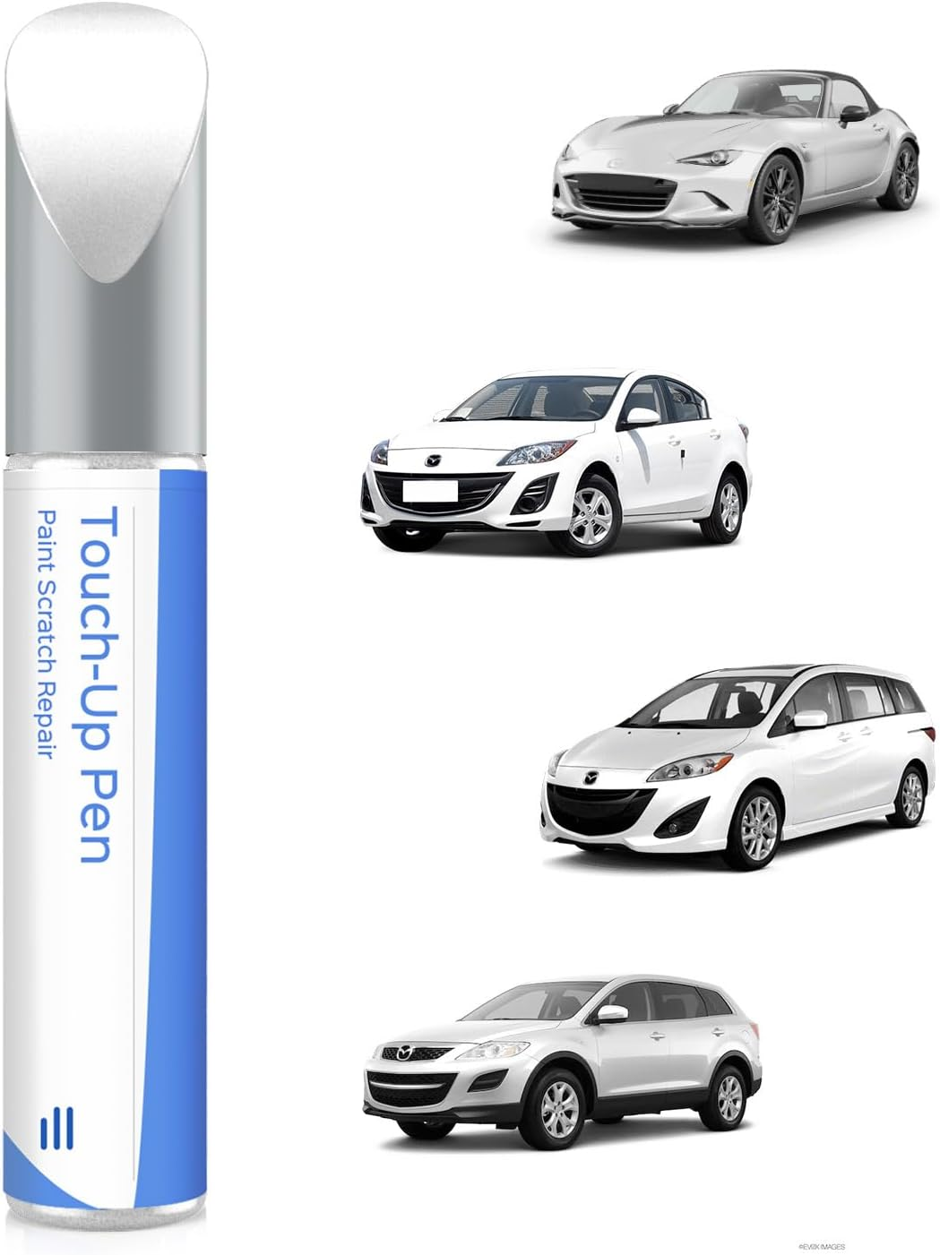 46V Soul Red Crystal Metallic Tricoat Touch up Paint Compatible with Mazda Exact Match Chips and Nicks Touch Up