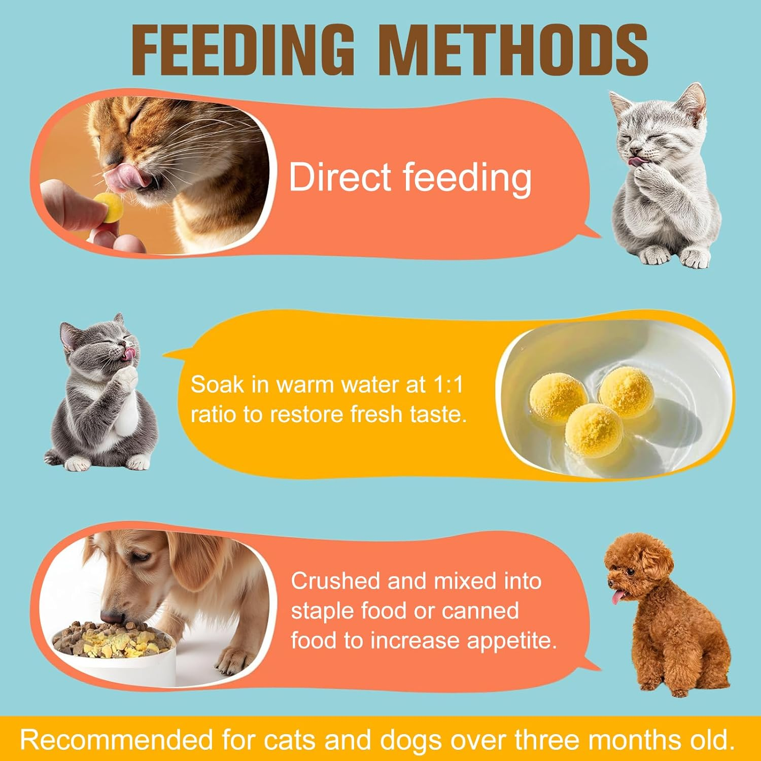 Quail Egg Yolk Freeze-Dried Dog Food Pet Treats Pure Natural, High-Protein Dogs & Cats Crunchy Snacks - Ideal for Dogs & Cats Training Rewards (S, Quail) image number 5