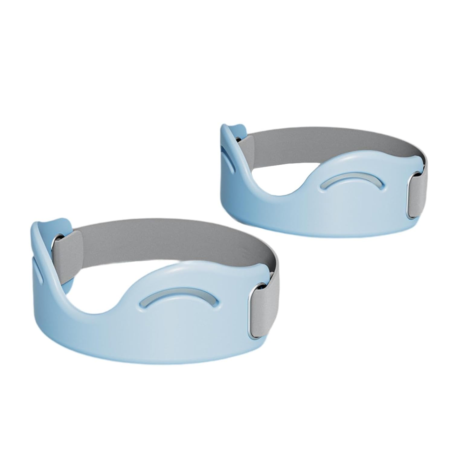 Perfk 2X Patella Knee Strap Sports Training Knee Brace Support Shock Absorption Breathable for Running Hiking Weightlifting, Grey