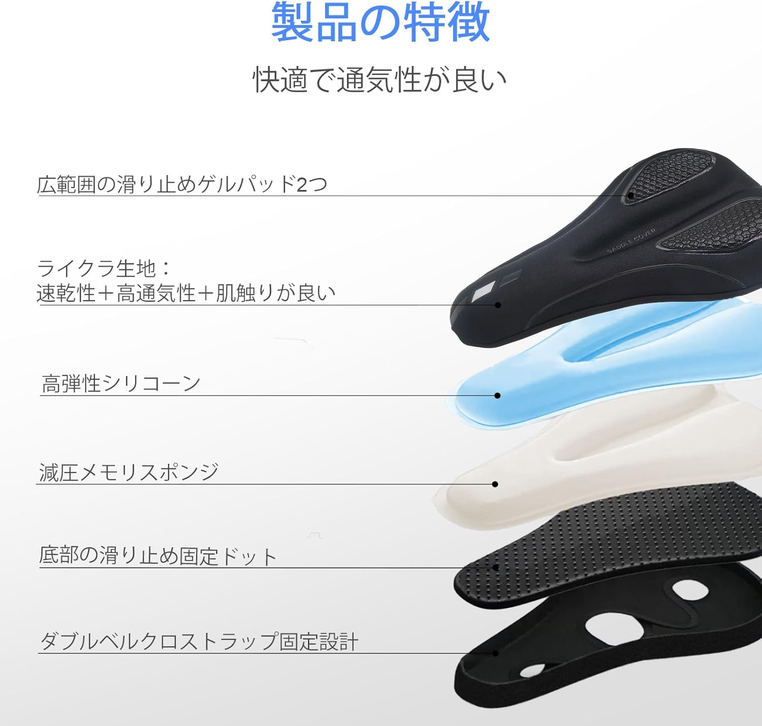 Bike Seat Cushion for Men & Women Comfort, Bike Cushion for Narrow Bike Seat, BMX, MTB & Road, Bicycle Seat Cushion Fit for Peloton, Spin and Stationary Bike, Indoor Outdoor Cycling - Red image number 6