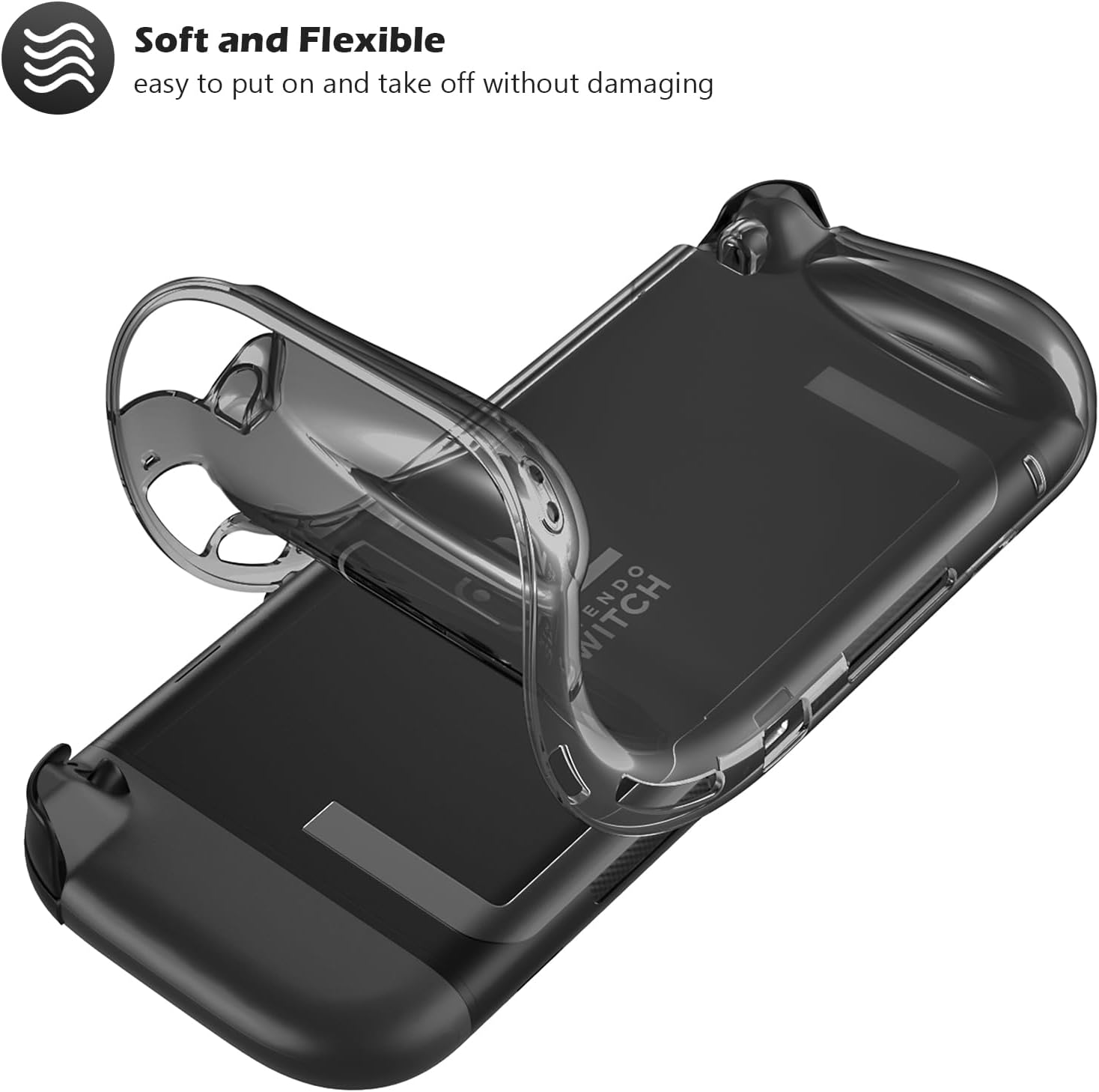 Procase Protective Case for Nintendo Switch 2 2025, Clear Cover Protector Switch 2 Accessories, Anti-Scratch, Shock-Absorption, Ergonomic Grip Design, Easy to Install -Black - Pink image number 5