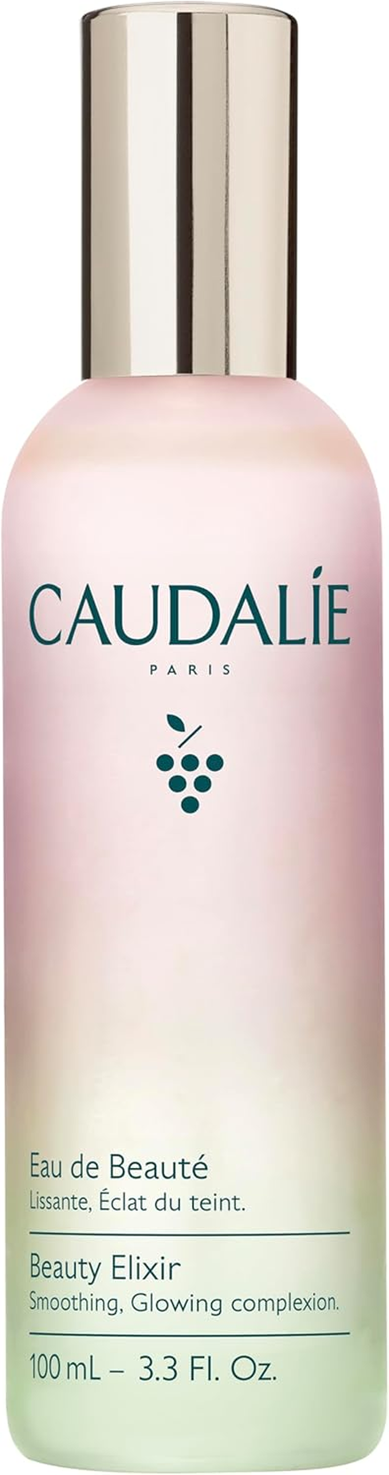 Caudalie Beauty Elixir Face Mist: Toner That Tightens Pores + Reduces Dullness + Sets Makeup - 100 Ml
