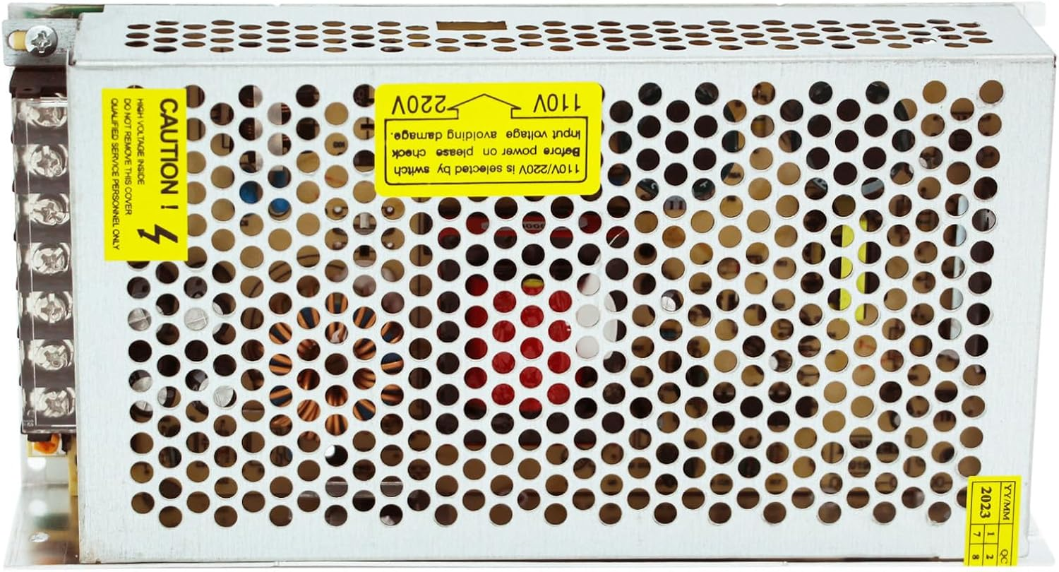 DIGISHUO DC 24V 5A 120W Power Supply Adapter Transformer Switch AC 240V to DC 24V 5Amp Switching Converter LED Driver for LED Strip Light CCTV Camera Security System